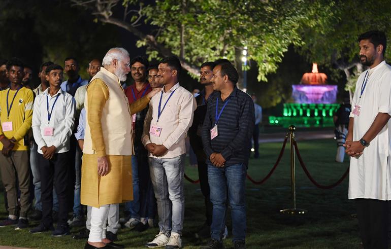 PM at the inauguration of the ‘Kartavya Path’, in New Delhi on September 08, 2022.
