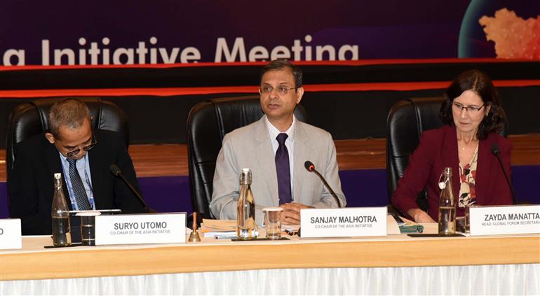 The Revenue Secretary, Ministry of Finance, Shri Sanjay Malhotra co-chaired the 4th High Level meeting of the Asia Initiative of the Global Forum at Chanakyapuri, in New Delhi on April 27, 2023.