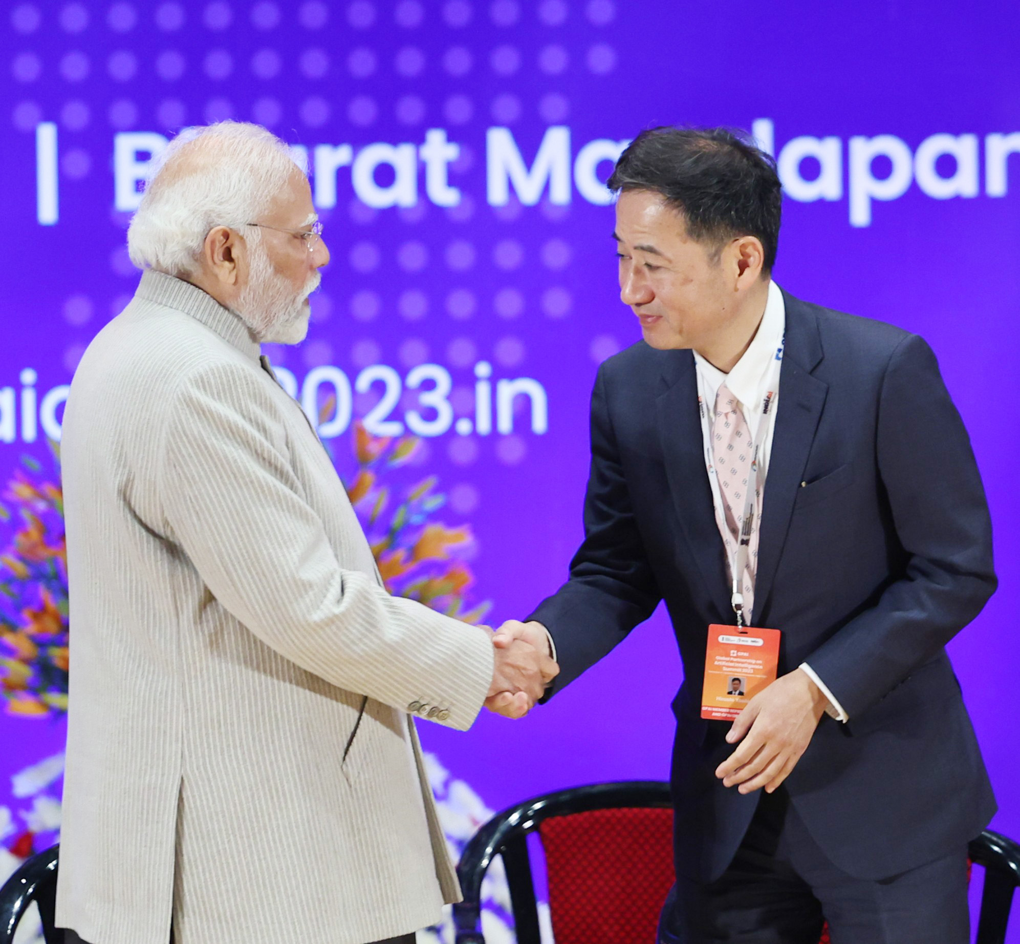 PM at the inauguration of the annual Global Partnership on Artificial Intelligence (GPAI) summit at Bharat Mandapam, in New Delhi on December 12, 2023.