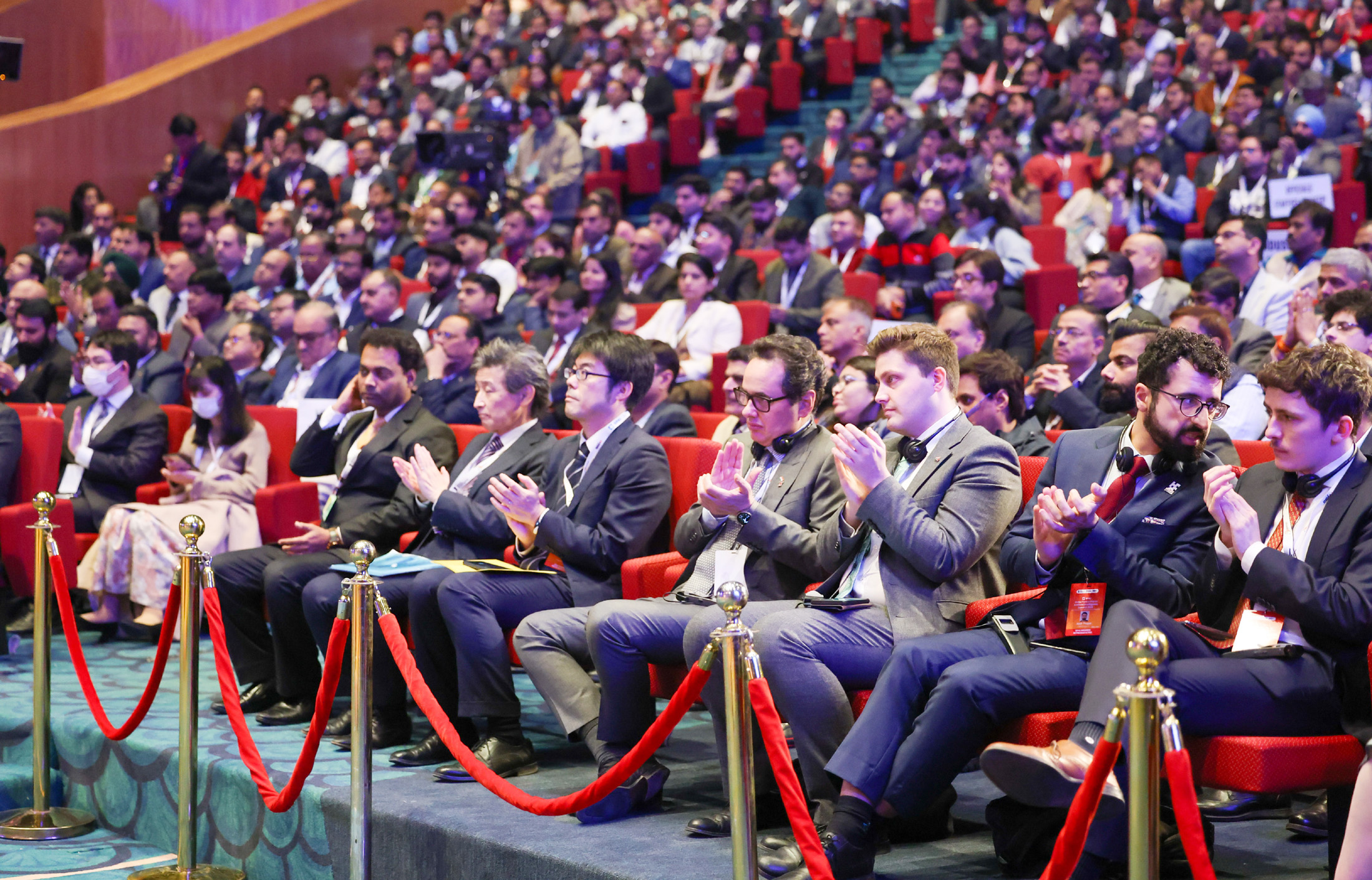 Gathering at the inauguration of the annual Global Partnership on Artificial Intelligence (GPAI) summit at Bharat Mandapam, in New Delhi on December 12, 2023. PM addressing on the occasion.