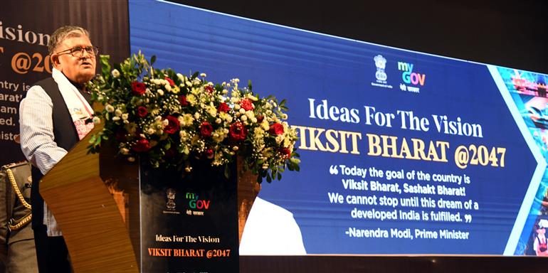 The Governor of Assam, Shri Gulab Chand Kataria addressing at the launch of Viksit Bharat @2047 virtually by PM at IIT, in Guwahati on December 11, 2023. 