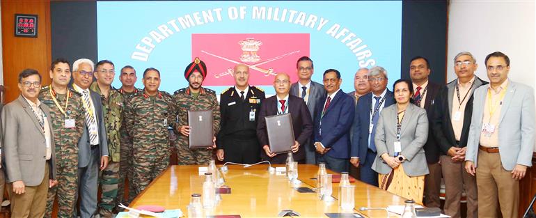 The Ministry of Defence signed a landmark contract with BEL, Pune for procurement of Electronic Fuzes for the Indian Army for a period of 10 years on December 15, 2023.