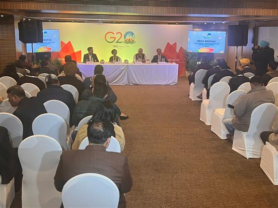 Media briefing on the sides of G20 IFA WG meeting in Chandigarh