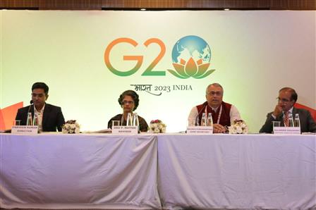 Media briefing on the sides of G20 IFA WG meeting in Chandigarh