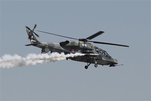 Glimpses of the air show during the first public day at 14th Aero India, in Bengaluru on February 16, 2023.