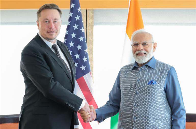 PM meeting Mr. Elon Musk in New York, USA on June 20, 2023.