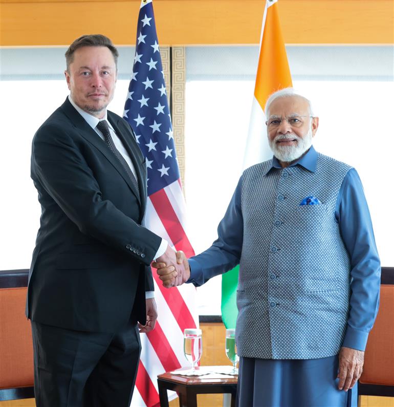 PM meeting Mr. Elon Musk in New York, USA on June 20, 2023.