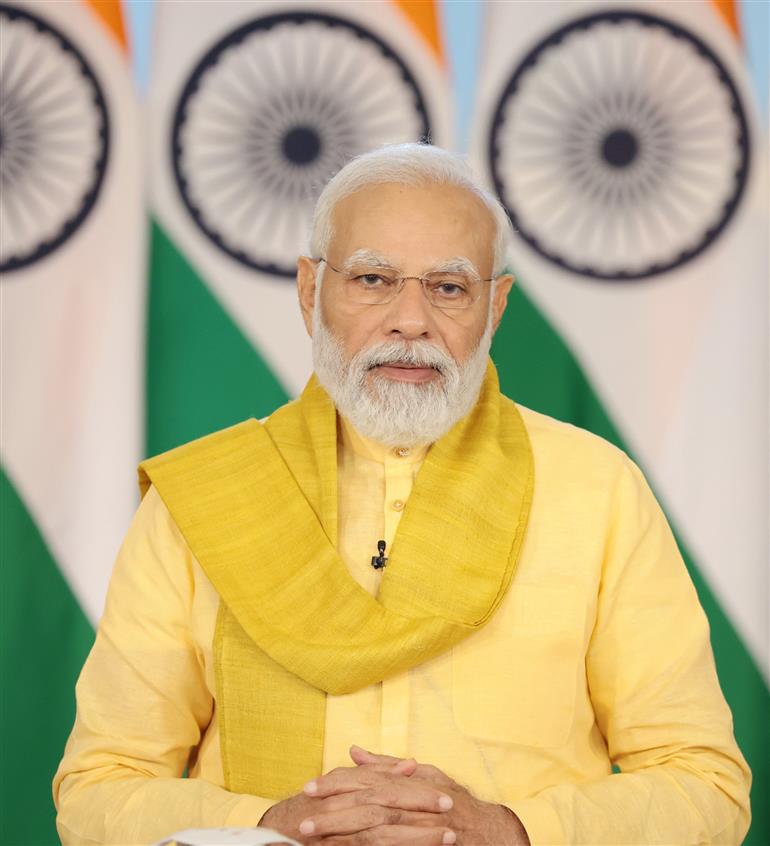PM addresses the International Day of Yoga, 2023 via video message on June 21, 2023.:Prime Minister