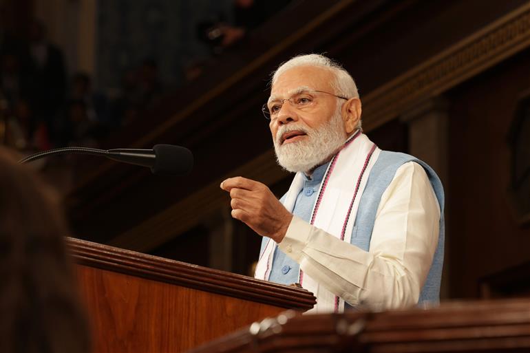 प्रधानमंत्री श्री नरेन्द्र मोदी 22 जून, 2023 को वाशिंगटन डीसी में अमेरिकी कांग्रेस के संयुक्त सत्र को संबोधित करते हुए।:Prime Minister's Office प्रधानमंत्री श्री नरेन्द्र मोदी 22 जून, 2023 को वाशिंगटन डीसी में अमेरिकी कांग्रेस के संयुक्त सत्र को संबोधित करते हुए।:Prime Minister