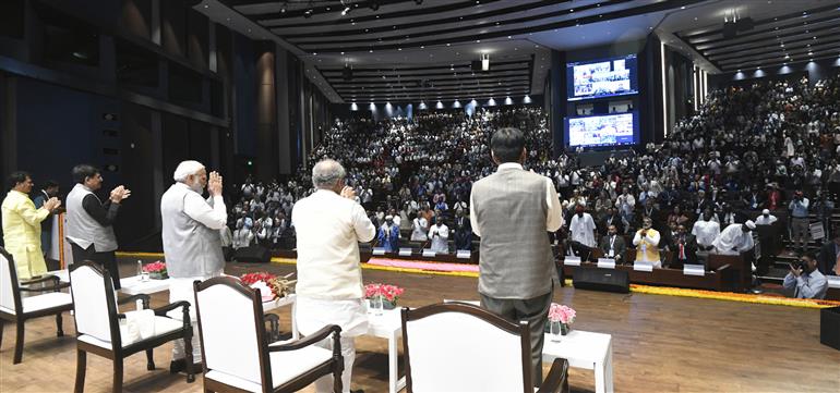 PM graced the occasion of Global Millets (Shree Anna) Conference on International Millets Year 2023 at Subramaniam Hall (PUSA), in New Delhi on March 18, 2023.