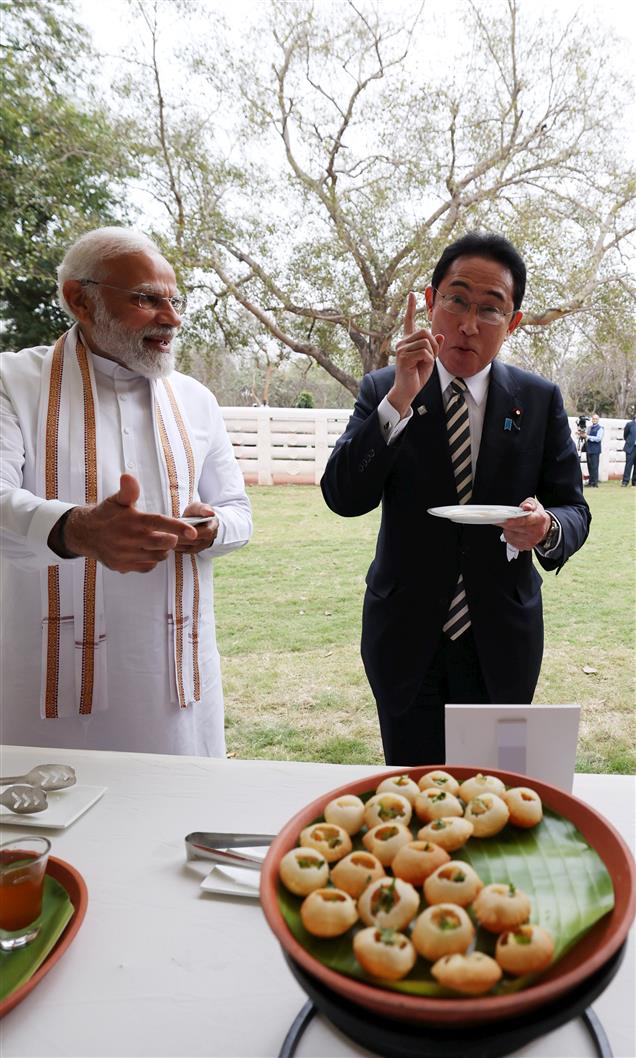 PM visits Buddha Jayanti Park with the Prime Minister of Japan, Mr. Fumio Kishida, in New Delhi on March 20, 2023.
