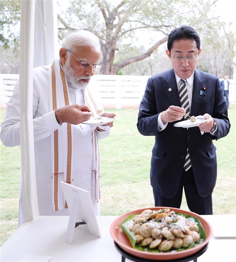 PM visits Buddha Jayanti Park with the Prime Minister of Japan, Mr. Fumio Kishida, in New Delhi on March 20, 2023.