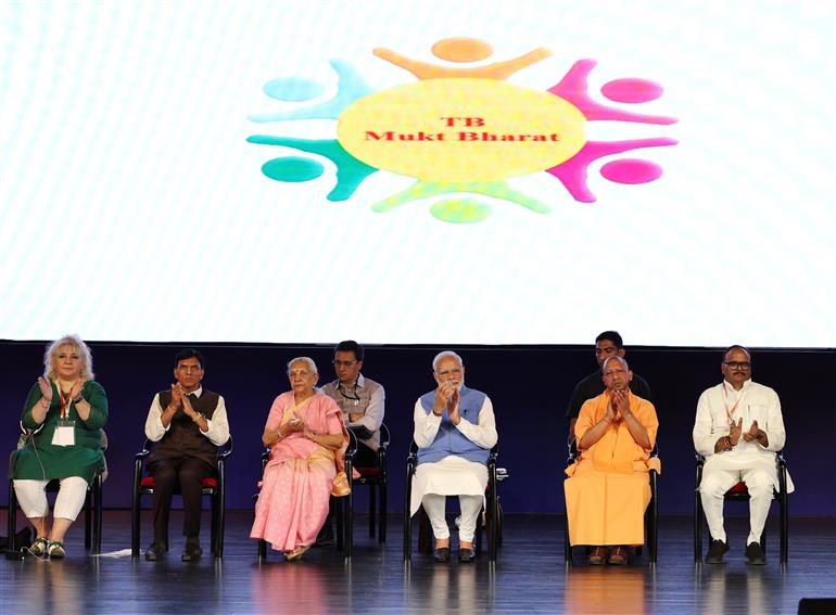 PM attends the ‘One World TB Summit’ at Rudrakash Convention Centre at Varanasi, in Uttar Pradesh on March 24, 2023.