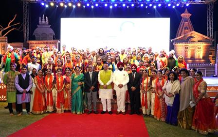 The State Dinner for delegates of First G20-CSAR meeting hosted by Government of Uttarakhand at Koshi River view lawn at Namah Resort in Ram Nagar, Uttarakhand on March 29, 2023.
