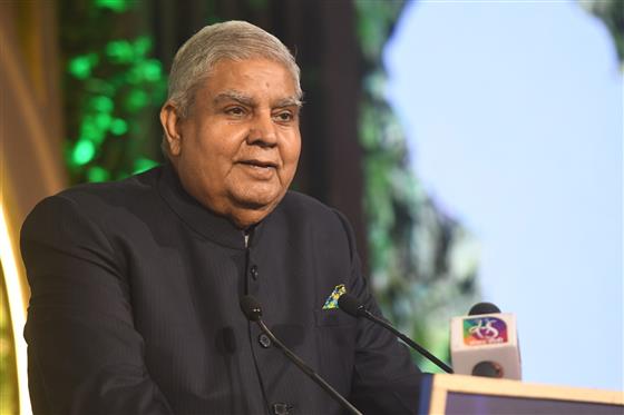 The Vice President, Shri Jagdeep Dhankhar delivering the closing address at the News 18 Rising India Summit 2023, in New Delhi on March 30, 2023.