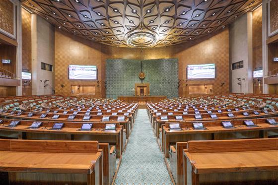 Glimpses of the new Parliament Building, in New Delhi