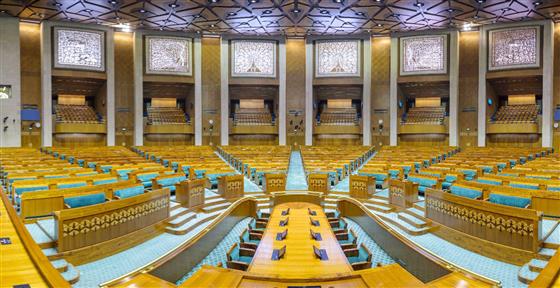 Glimpses of the new Parliament Building, in New Delhi