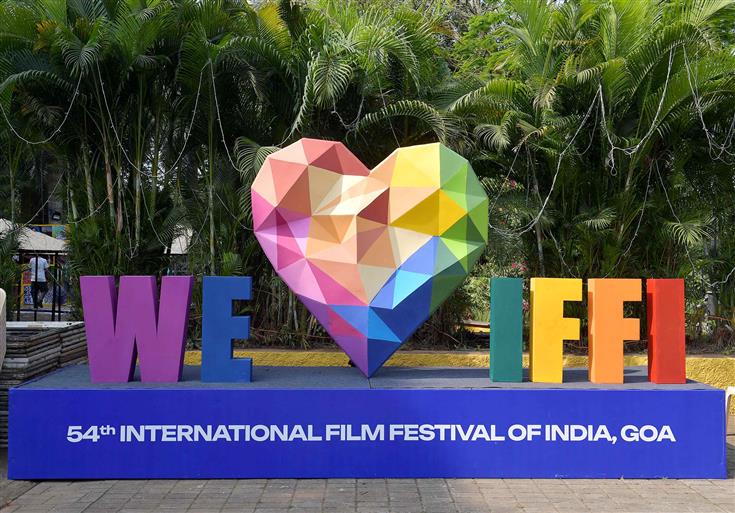 Glimpses of preparations for the 54th International Film Festival of India (IFFI), in Goa on November 20, 2023.