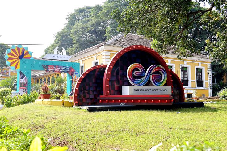 Glimpses of preparations for the 54th International Film Festival of India (IFFI), in Goa on November 20, 2023.