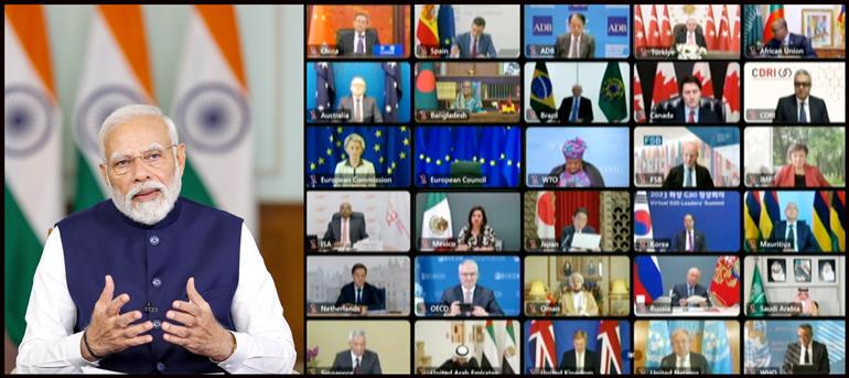 PM inaugural statement at the Virtual G20 Summit on November 22, 2023.