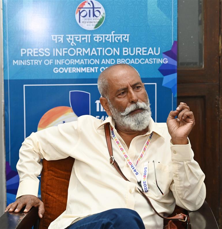 Mr. Mridul Gupta (Director) at the press Conference on the Feature Film “Mirbeen"”under the International Competition category at 54th IFFI, in Goa on November 26, 2023.
