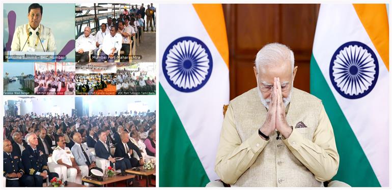 PM addresses at the inauguration of the third edition of Global Maritime India Summit (GMIS) 2023