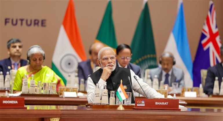 PM’s closing remarks at G20 Summit on ‘One Future’ at Bharat Mandapam, in Pragati Maidan, New Delhi on September 10, 2023.