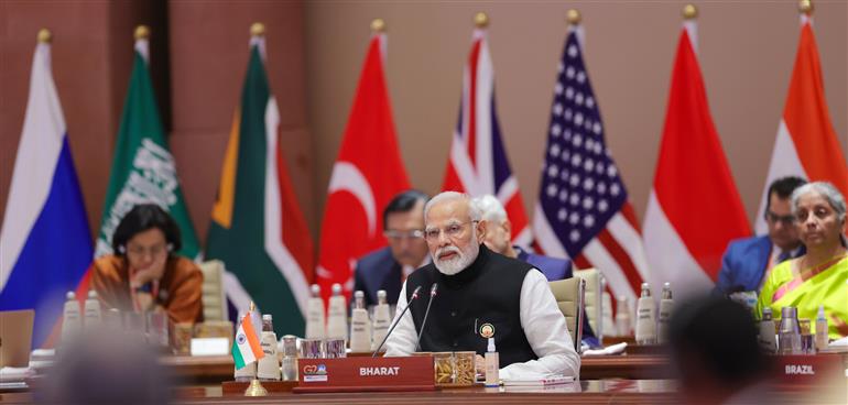 PM’s closing remarks at G20 Summit on ‘One Future’ at Bharat Mandapam, in Pragati Maidan, New Delhi on September 10, 2023.