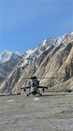 Glimpses of Operation Meghdoot by Indian Army and Indian Air Force (IAF) on April 13, 2024.