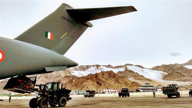 Glimpses of Operation Meghdoot by Indian Army and Indian Air Force (IAF) on April 13, 2024.