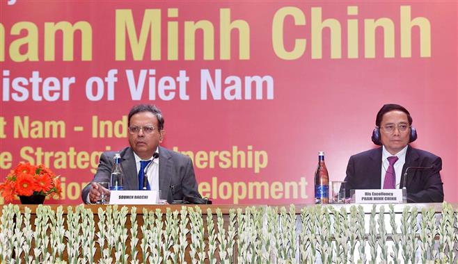 वियतनाम के प्रधानमंत्री श्री फाम मिन्ह चीन्ह ने 01 अगस्त, 2024 को नई दिल्ली में 49वें सप्रू हाउस व्याख्यान में शिरकत की।