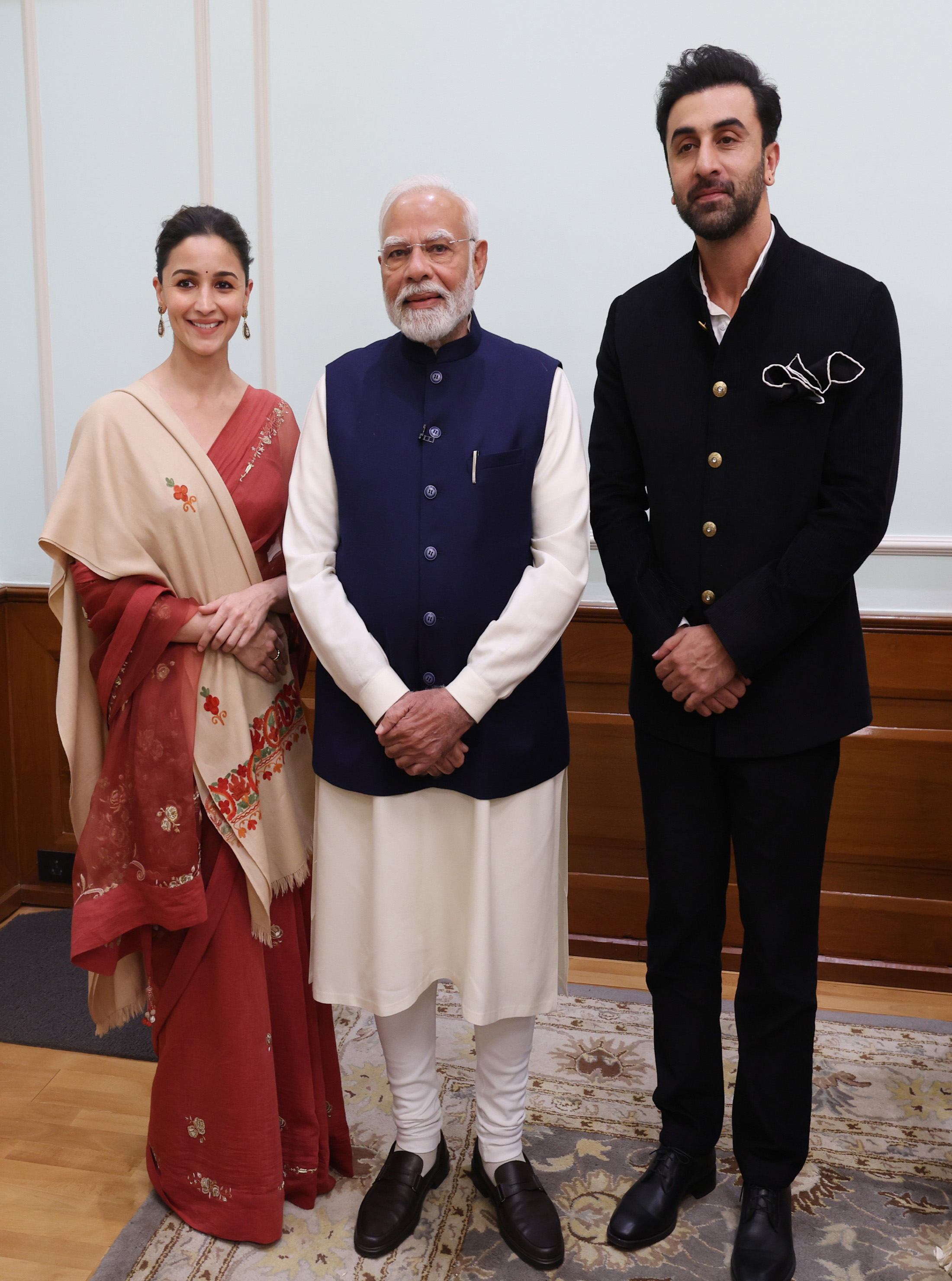 Kapoor Family meeting with PM at his residence, in New Delhi on December 11, 2024.