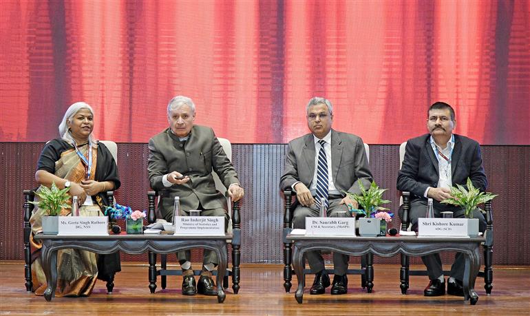 The Minister of State (Independent Charge) for Statistics & Programme Implementation, Planning (Independent Charge) and Culture, Shri Rao Inderjit Singh attends Data User Conference on the Annual Survey of Industries (ASI) 2022-23, in New Delhi on December 05, 2024.