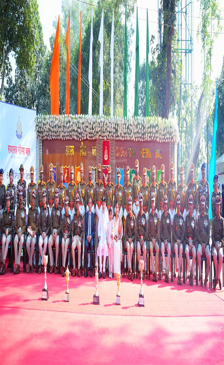 The Union Minister for Home Affairs and Cooperation, Shri Amit Shah attends the 61st Raising Day function of Sashastra Seema Bal (SSB) as a Chief Guest at Siliguri, in West Bengal on December 20, 2024.