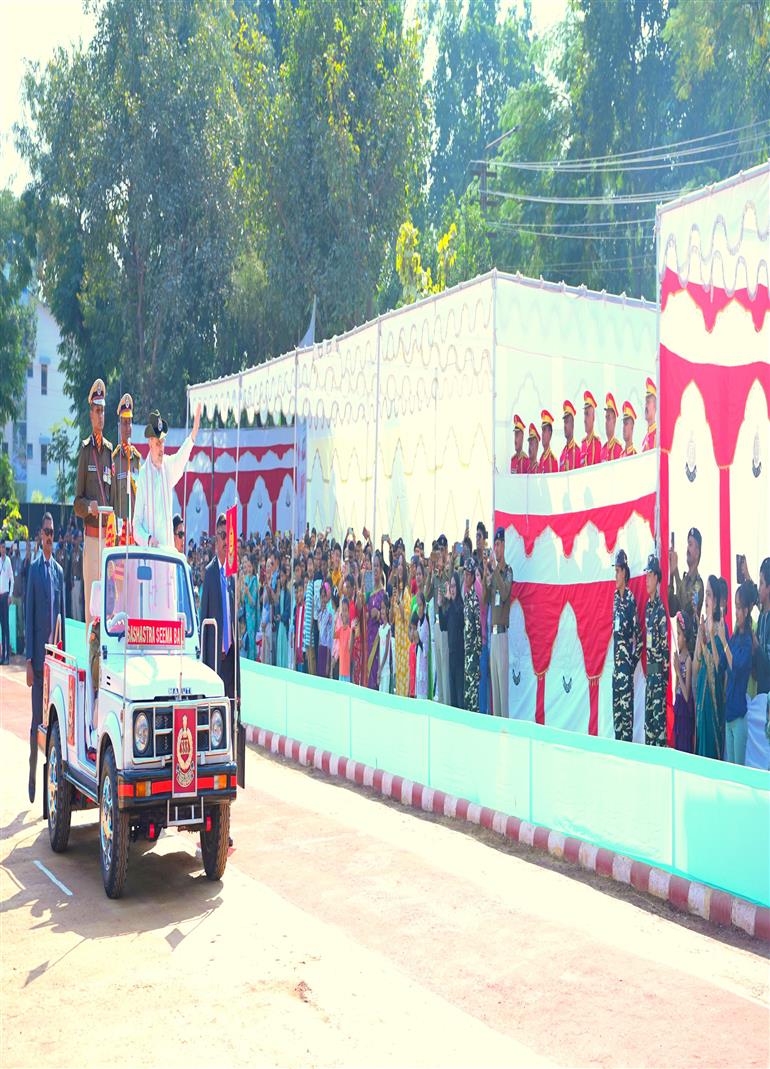 The Union Minister for Home Affairs and Cooperation, Shri Amit Shah attends the 61st Raising Day function of Sashastra Seema Bal (SSB) as a Chief Guest at Siliguri, in West Bengal on December 20, 2024.