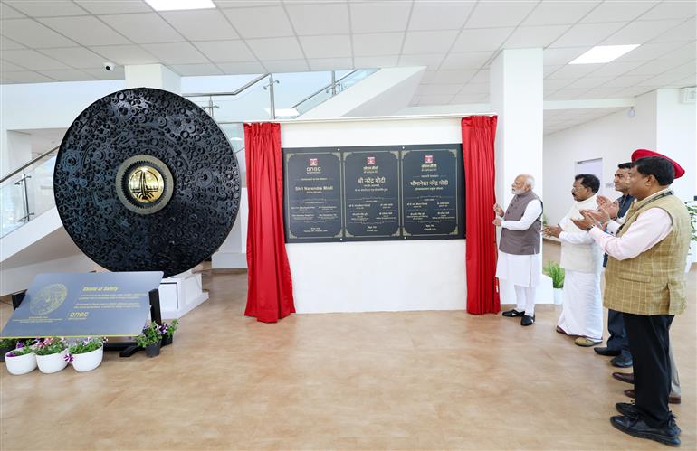 PM inaugurates ONGC Sea Survival Centre at Betul, in Goa on February 06, 2024.