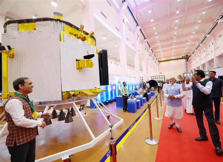 PM visits Vikram Sarabhai Space centre (VSSC) at Thiruvananthapuram, in Kerala on February 27, 2024.