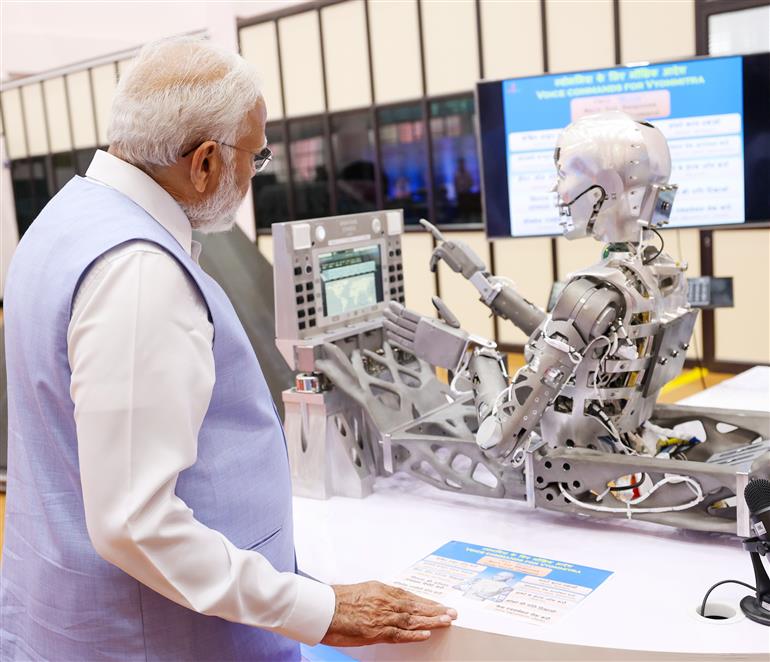 PM visits Vikram Sarabhai Space centre (VSSC) at Thiruvananthapuram, in Kerala on February 27, 2024.