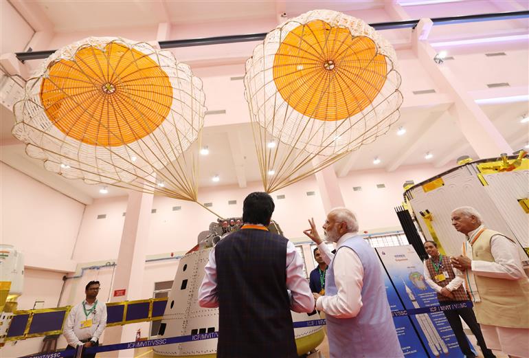 PM visits Vikram Sarabhai Space centre (VSSC) at Thiruvananthapuram, in Kerala on February 27, 2024.