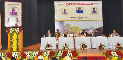 The Vice President and Chairman, Rajya Sabha, Shri Jagdeep Dhankhar interacting with the students & faculty members of NIT at Hamirpur, in Himachal Pradesh on January 06, 2024.