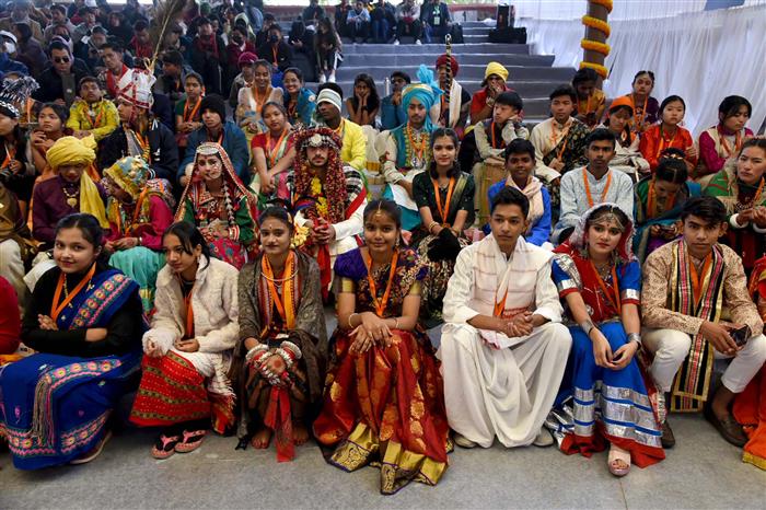 Glimpses of National Level Kala Utsav at National Bal Bhawan, in New Delhi on January 09, 2024. The Union Minister for Education, Skill Development and Entrepreneurship, Shri Dharmendra Pradhan and the Minister of State for Education, Smt. Annpurna Devi grace the occasion.