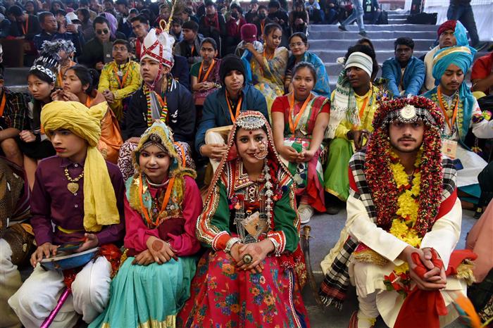 Glimpses of National Level Kala Utsav at National Bal Bhawan, in New Delhi on January 09, 2024. The Union Minister for Education, Skill Development and Entrepreneurship, Shri Dharmendra Pradhan and the Minister of State for Education, Smt. Annpurna Devi grace the occasion.