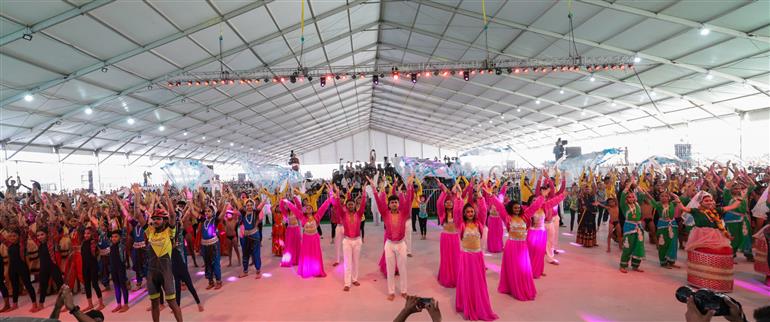 Glimpses of 27th National Youth Festival at Nashik, in Maharashtra on January 12, 2024. PM presents on the occasion. 