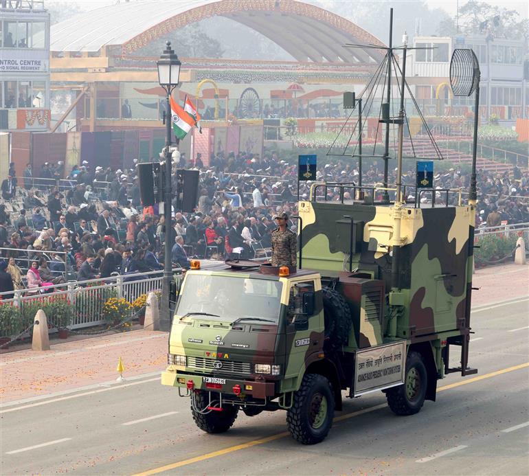 Glimpses of 75th Republic Day Parade at Kartavya Path, in New Delhi on January 26, 2024.