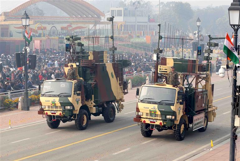 Glimpses of 75th Republic Day Parade at Kartavya Path, in New Delhi on January 26, 2024.