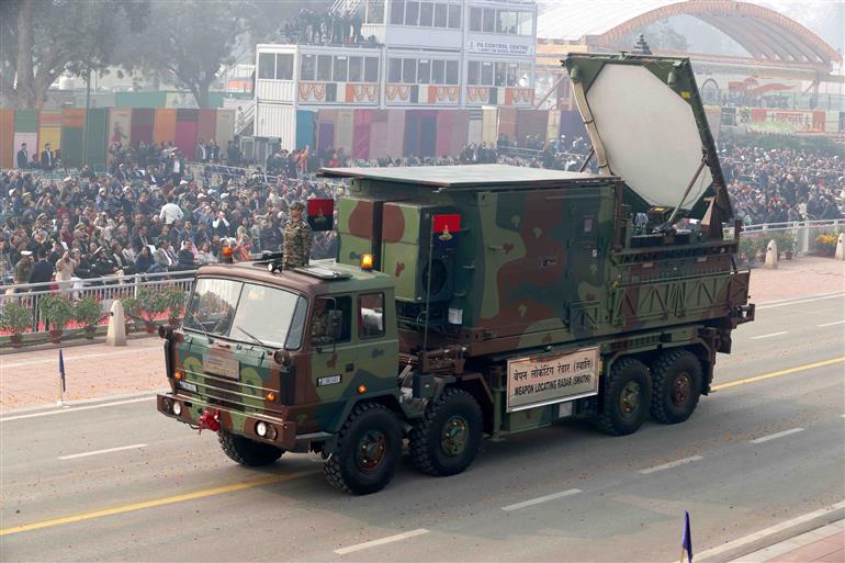 Glimpses of 75th Republic Day Parade at Kartavya Path, in New Delhi on January 26, 2024.