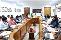 The Union Minister for Agriculture and Farmers Welfare and Rural Development Shri Shivraj Singh Chouhan chaired a high-level delegation meeting on agriculture under state-wise discussions initiative at Krishi Bhavan, in New Delhi on July 01, 2024.