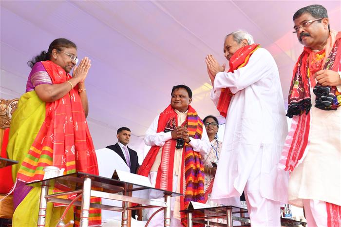 The President, Smt. Droupadi Murmu participates in the annual Rath Yatra festival in Puri, Odisha on July 07, 2024.