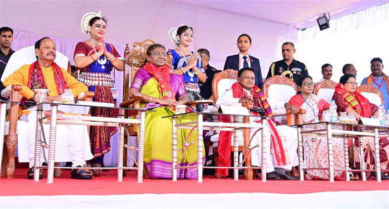 The President, Smt. Droupadi Murmu participates in the annual Rath Yatra festival in Puri, Odisha on July 07, 2024.