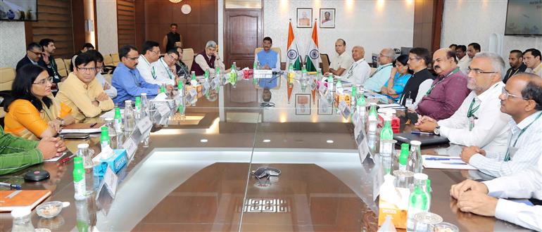 The Minister of State for Defence, Shri Sanjay Seth attends presentation on the recent achievements, major ongoing projects and the future roadmap of DRDO at DRDO Bhawan, in New Delhi on July 24, 2024.